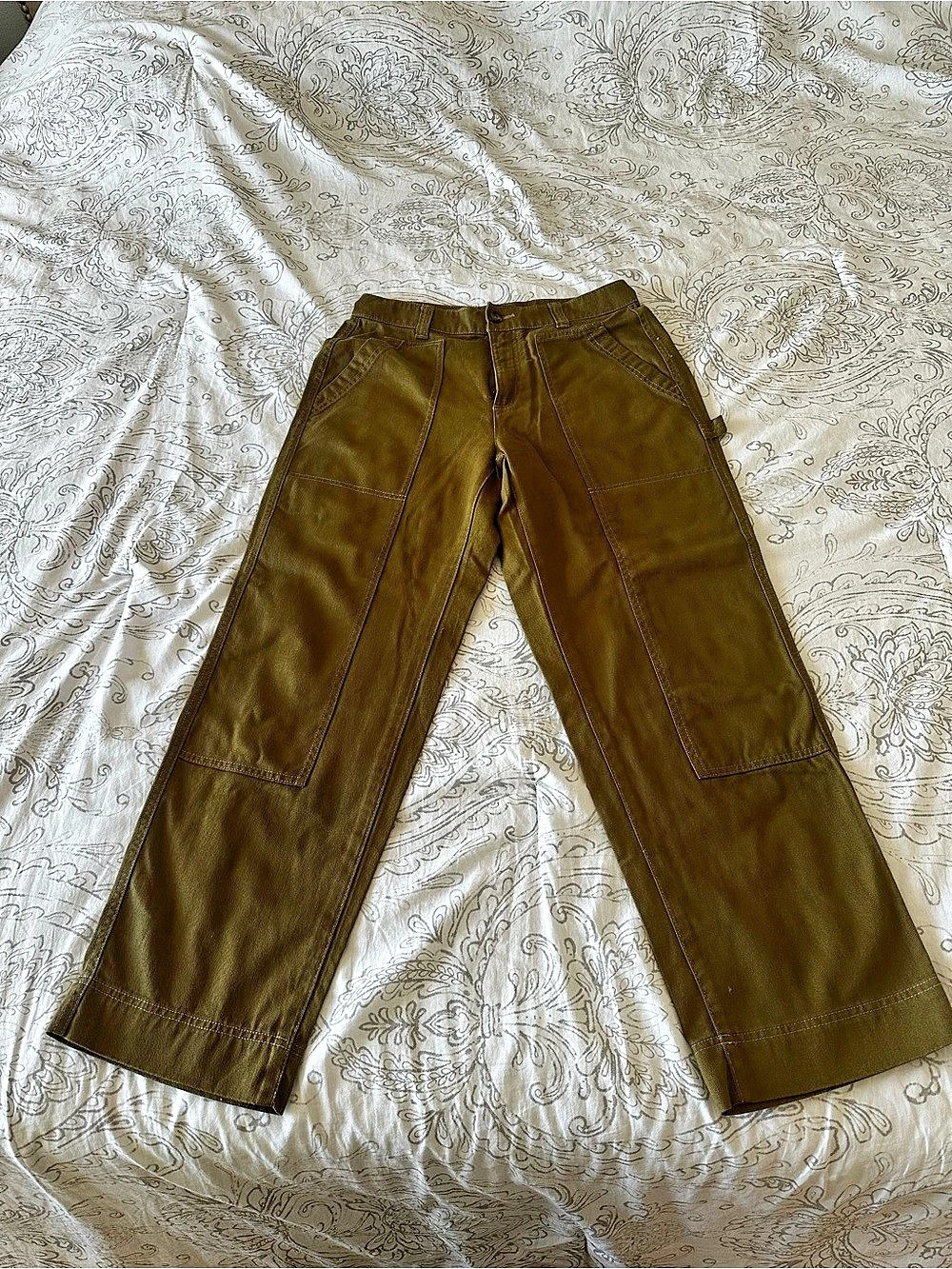 Old Navy High-Rise Straight Utility Pants Green Size 8